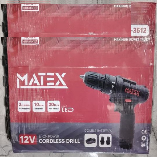 پیچ گوشتی شارژی ماتکس مدل  3512