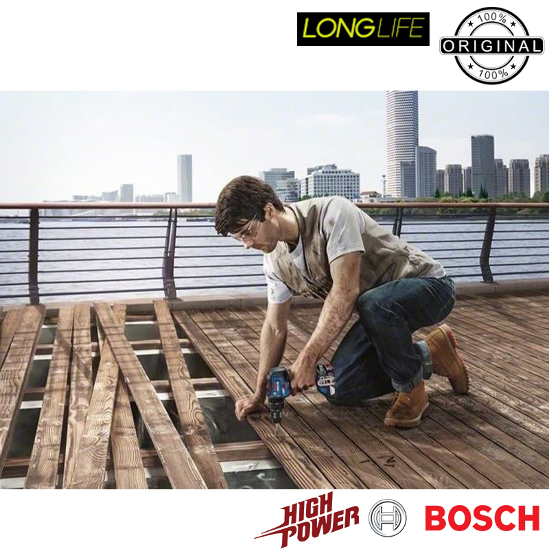 دریل پیچ گوشتی شارژی چکشی 18 ولت بوش مدل  GSB 18V-50 Brushless Professional + 3 Battery