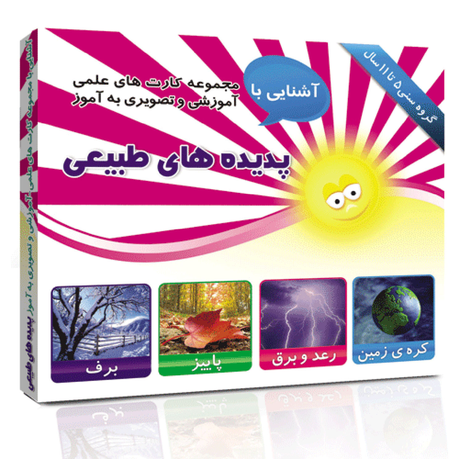 فلش کارت های آموزشی و تصویری دوره ابتدایی انتشارات امین آذر مجموعه 100 عددی
