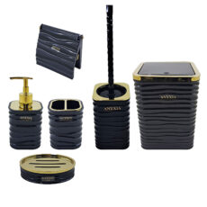 ست سرویس بهداشتی 6 پارچه آنیکسا مدل کرلی