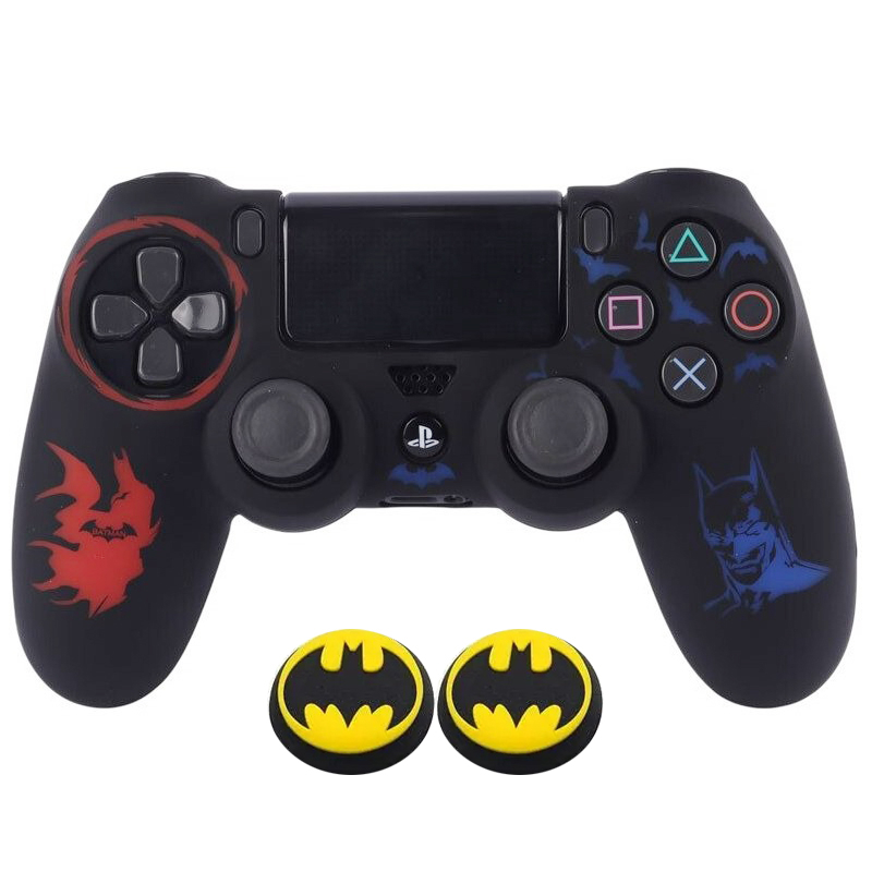 محافظ دسته پلی استیشن ۴ طرح بتمن مدل Batman PS4411 به همراه روکش آنالوگ
