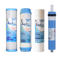 فیلتر دستگاه تصفیه کننده آب آکوا پیورست مدل PAC-RO مجموعه 3 عددی به همراه فیلتر فیلمتک مدل 001