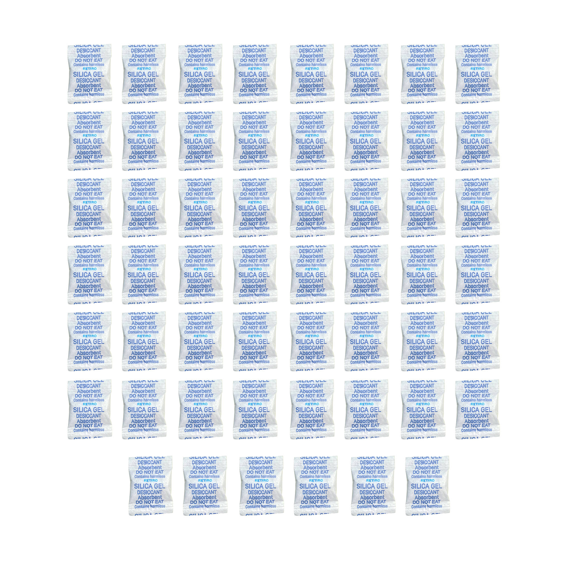 رطوبت گیر silica gel مدل RETIRO وزن 1 گرم بسته 1000 عددی