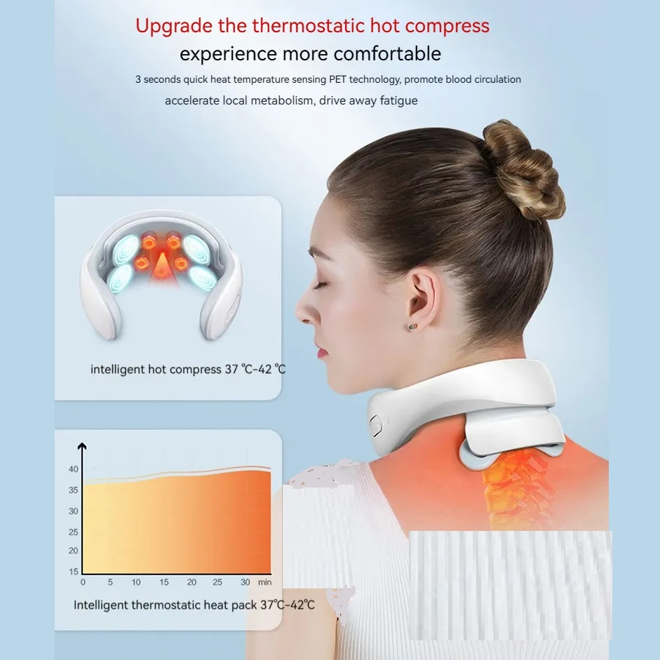 ماساژور گردن مدل Vibration ems heating 2024