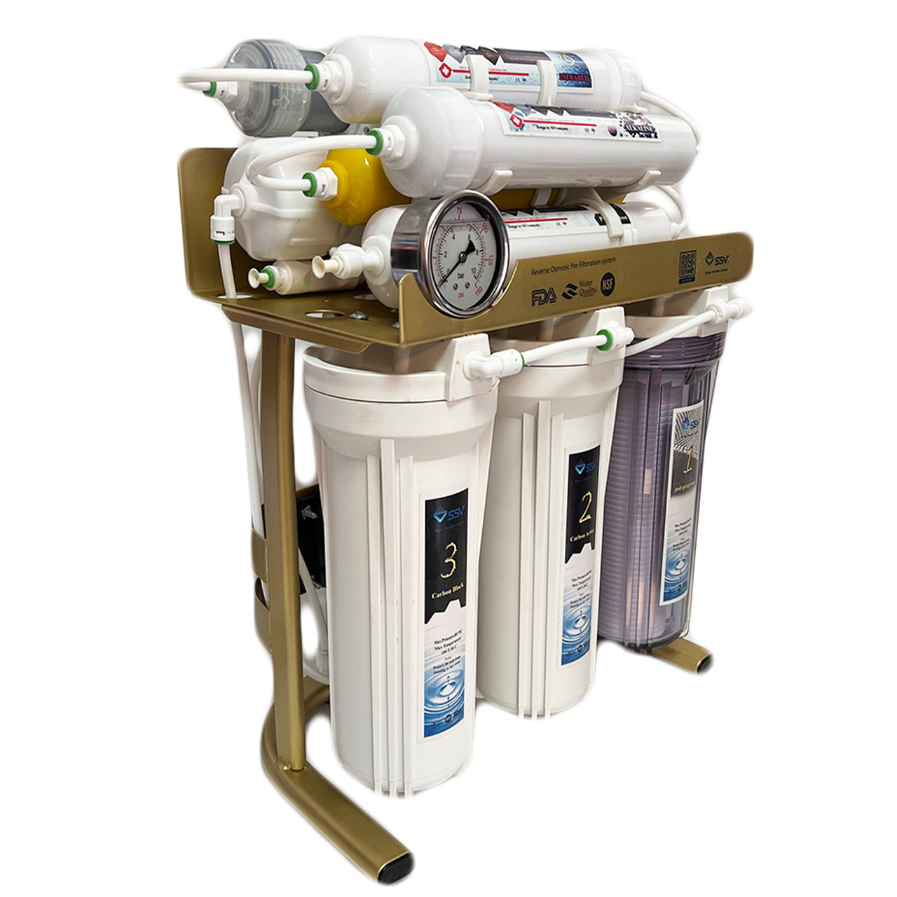 دستگاه تصفیه کننده آب اس اس وی مدل MaxGold N 2W X1055 +3F به همراه شیر دوکاره و فیلتر