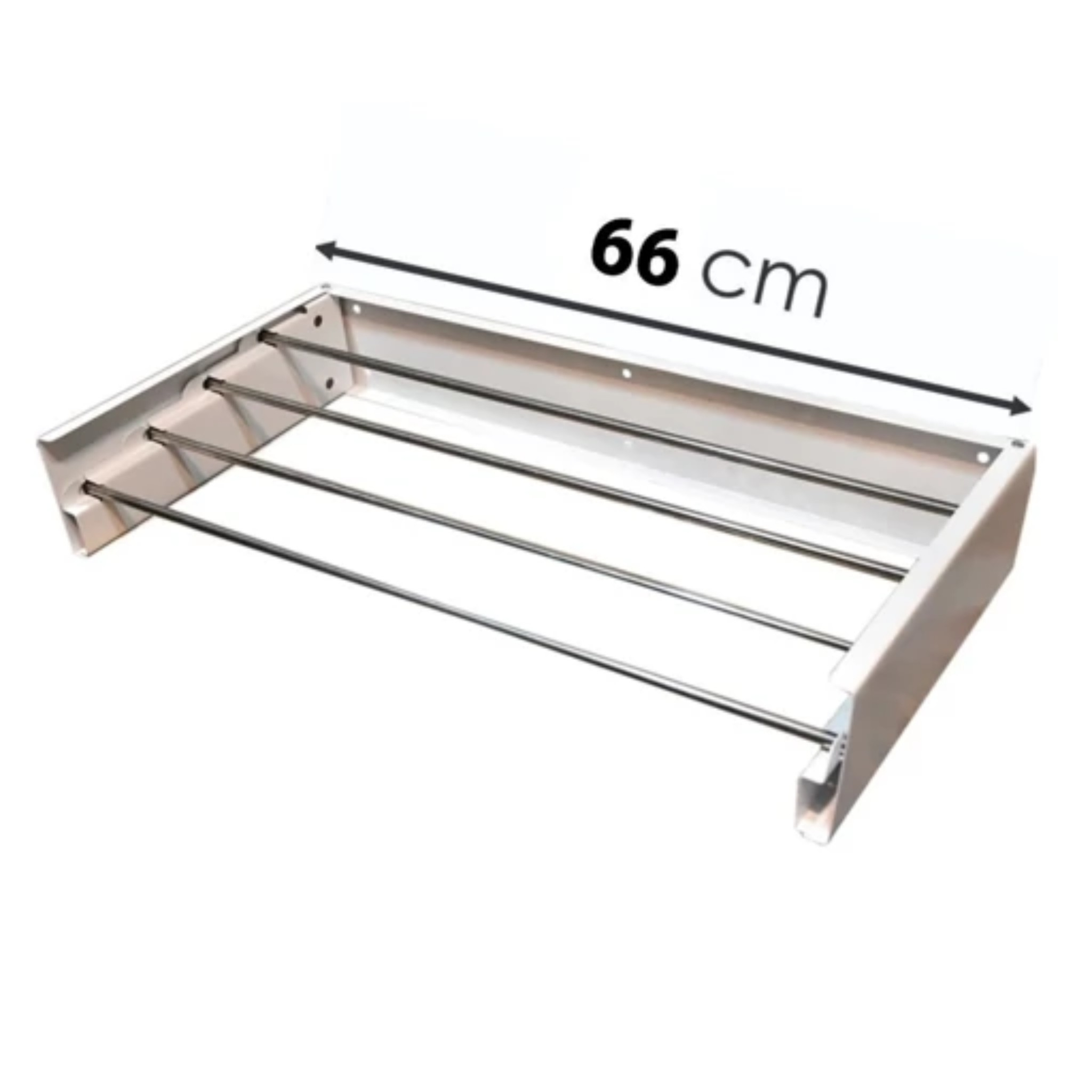 بند رخت دیواری آرامش سازان مدل تاشو کد S66