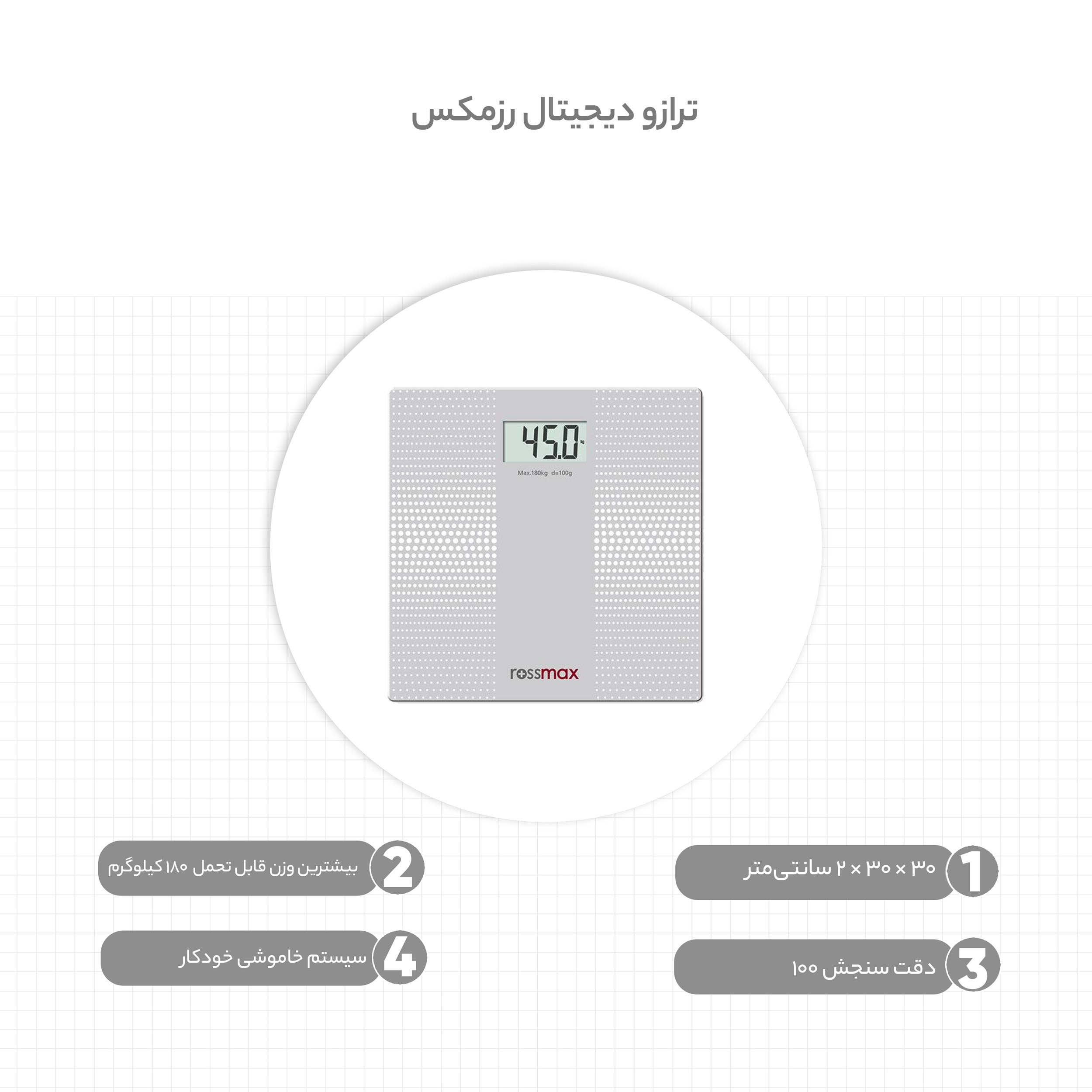ترازو دیجیتال رزمکس مدل WB101