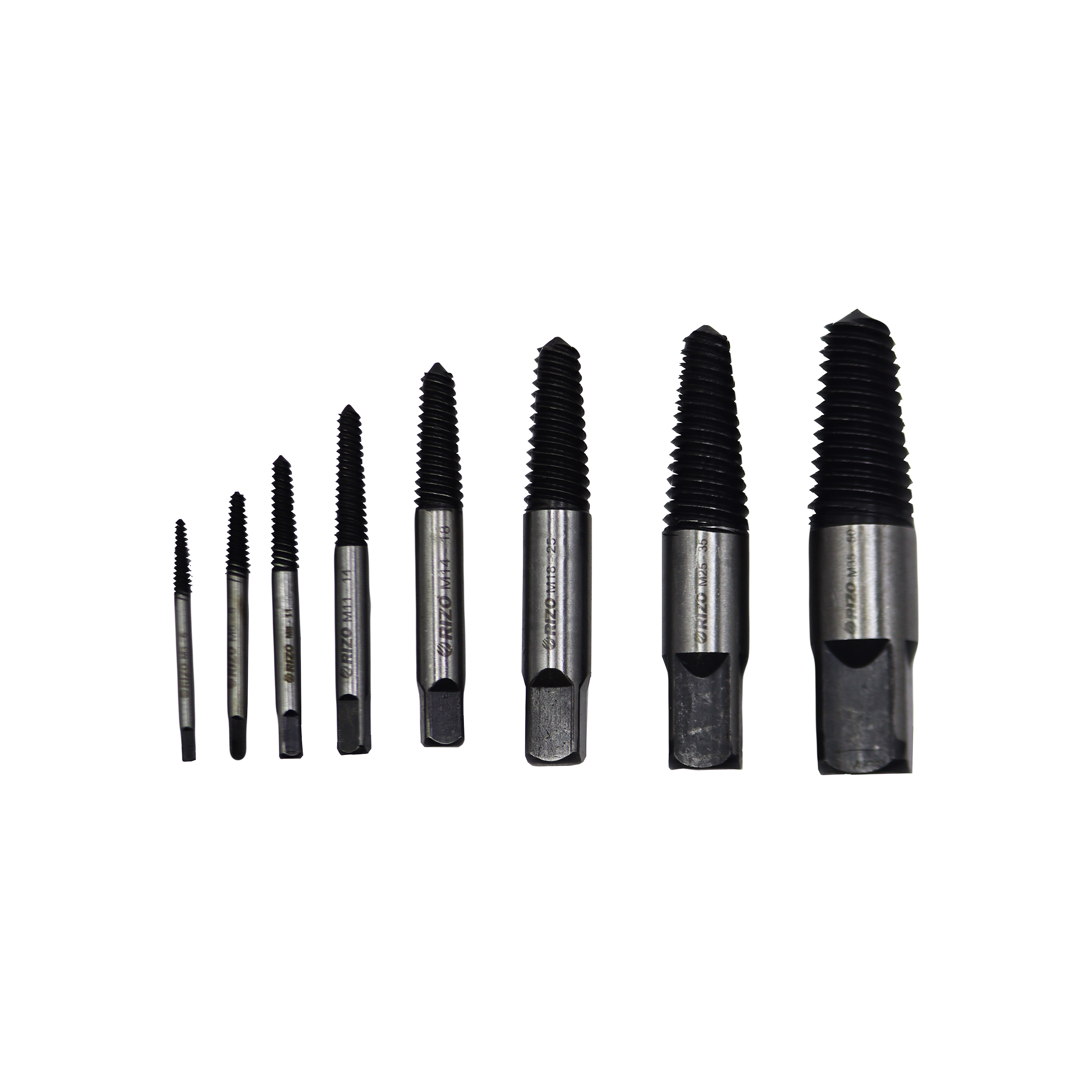 مته قلاویز چپ گرد ریزو مدل YP-M3/M50 مجموعه 8 عددی