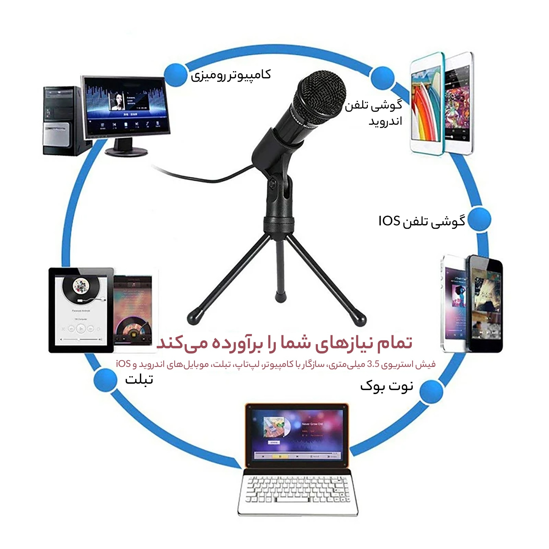 میکروفن کندانسر یانمای مدل SF-910 2020