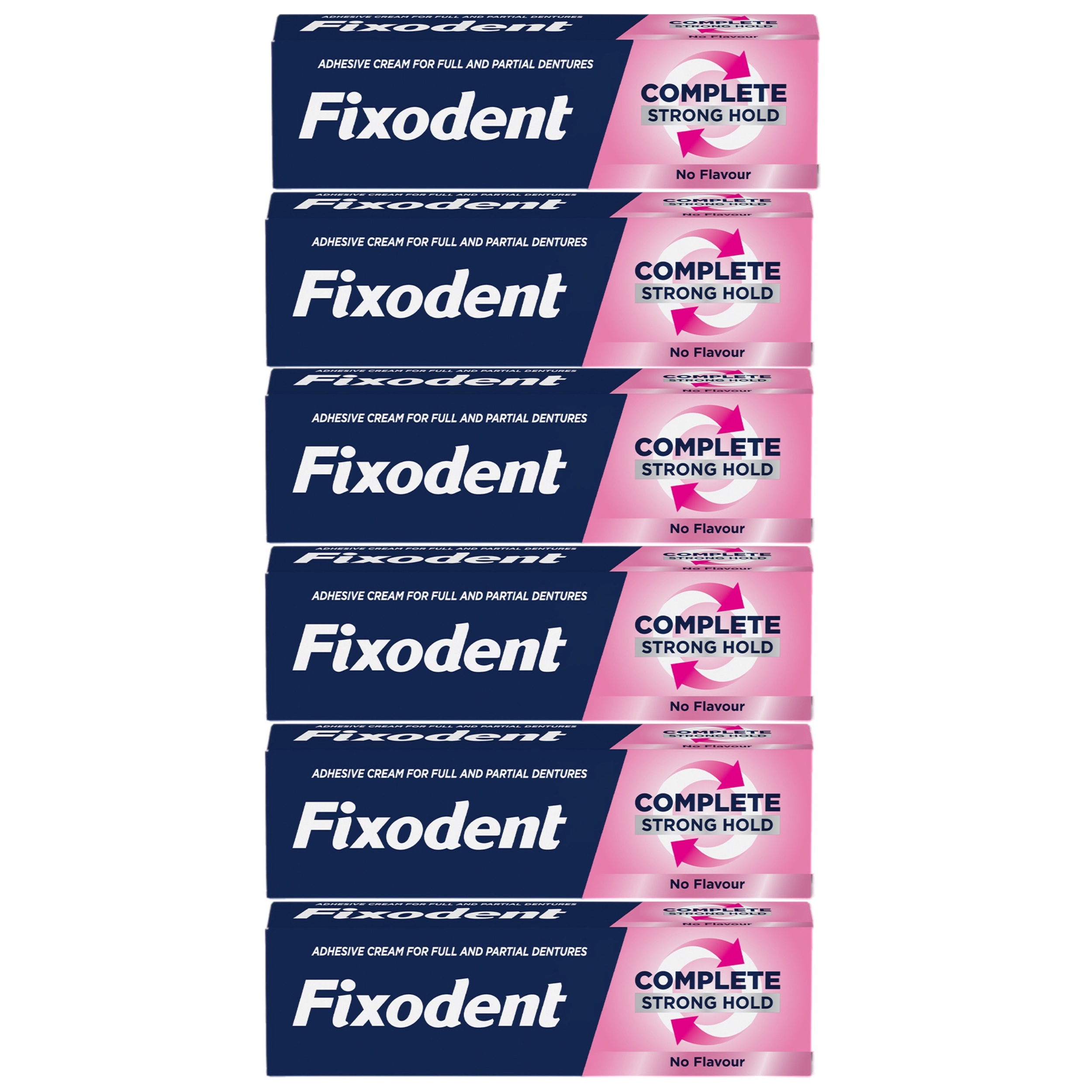 چسب دندان مصنوعی فیکسودنت مدل New Orginal حجم 47 میلی لیتر مجموعه 6 عددی