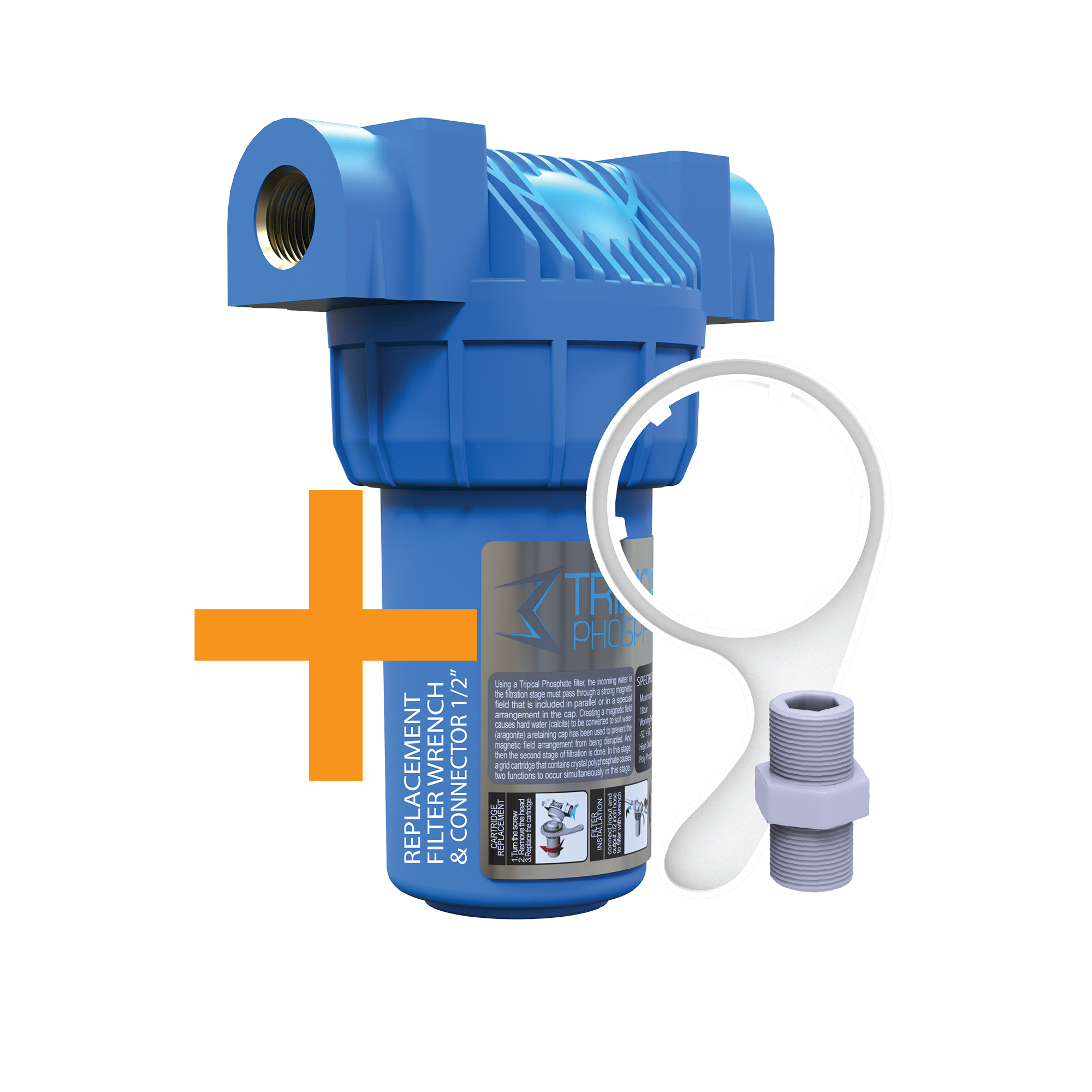 فیلتر تصفیه آب پکیج و آبگرکن کارینو مدل تریپیکال فسفات