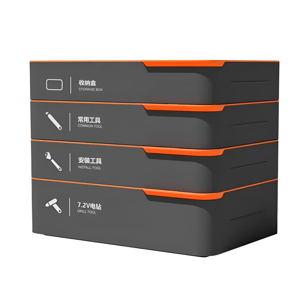 پیچ گوشتی شارژی دلی مدل H1001-ADEF مجموعه 59 عددی