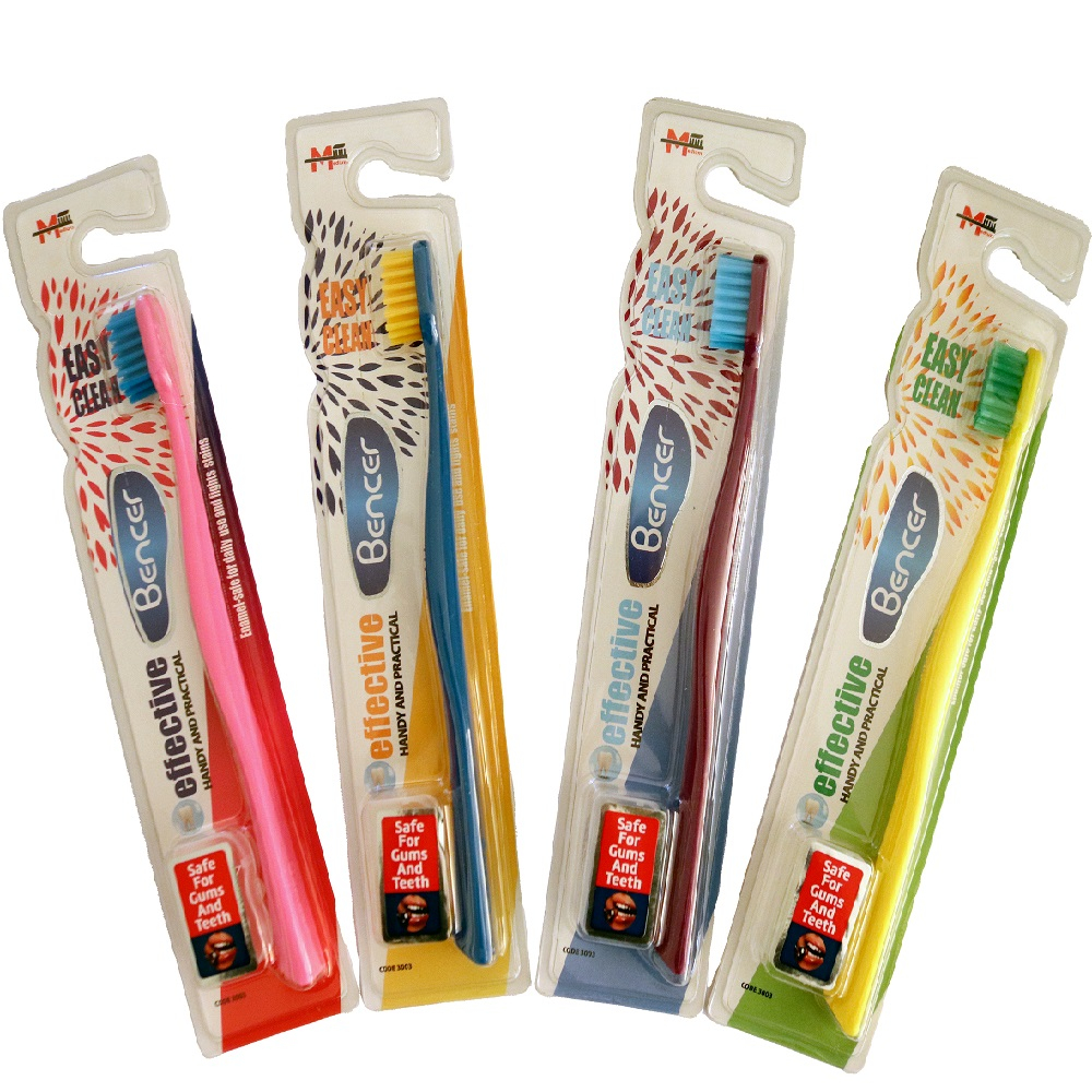 مسواک بنسر مدل افکتیو با برس متوسط بسته 144 عددی