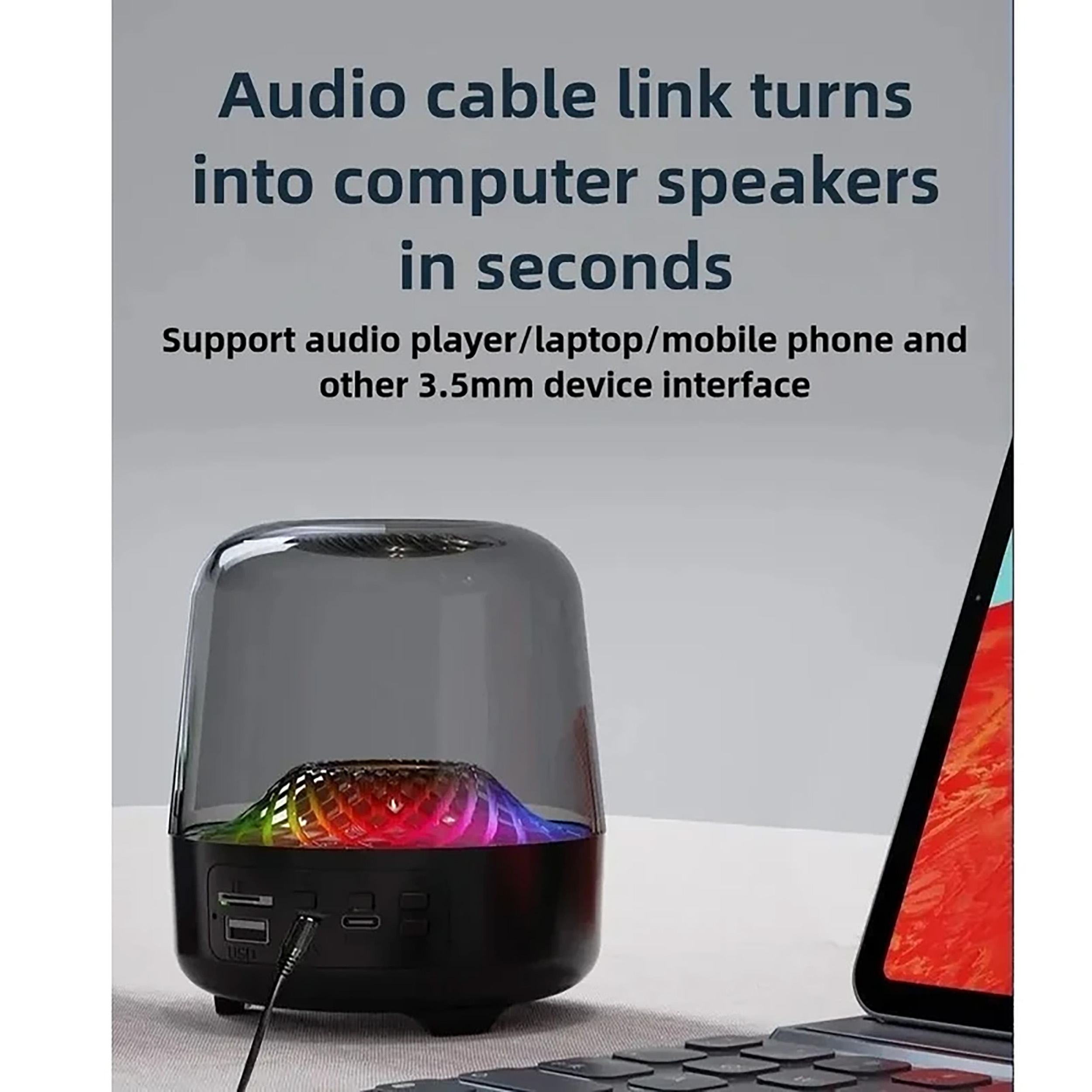 اسپیکر بلوتوثی مدل GLAZE - 4