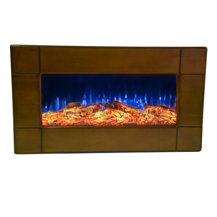 شومینه برقی شومینه بیستون مدل فریم چوبی HW100