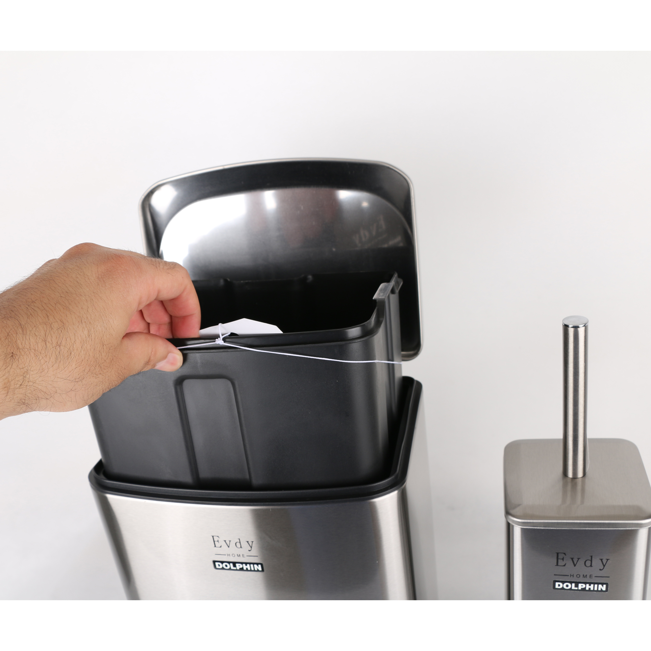 ست سطل و فرچه دلفین مدل Evd-226-6lt-ss