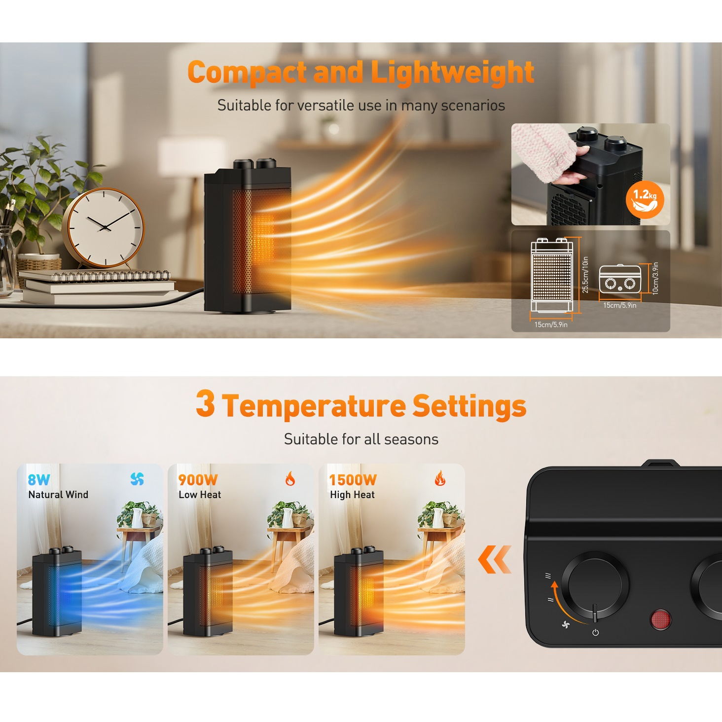 هیتر برقی کِنکیو مدل YND-1200B