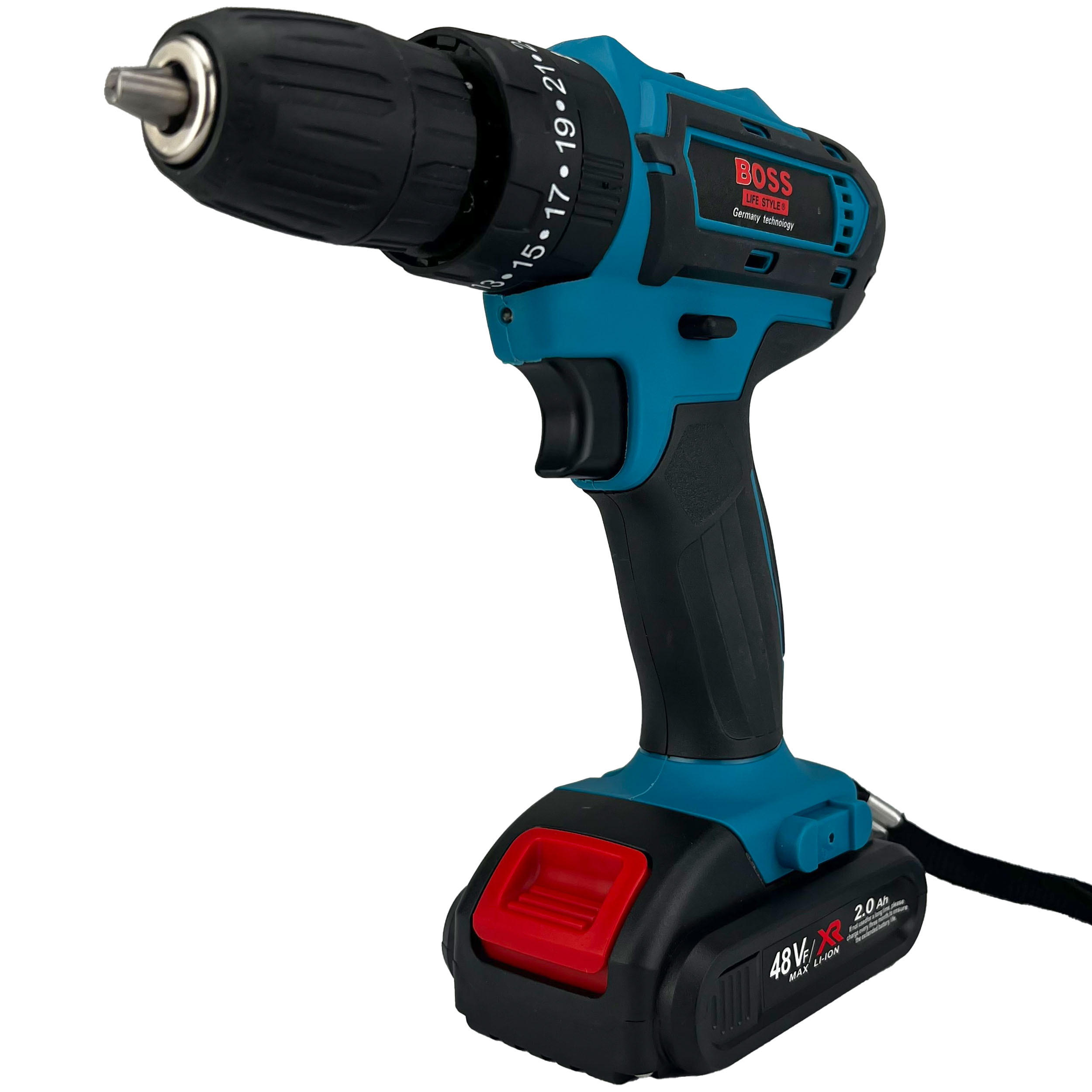 دریل چکشی شارژی باس مدل 48VF مجموعه 27 عددی