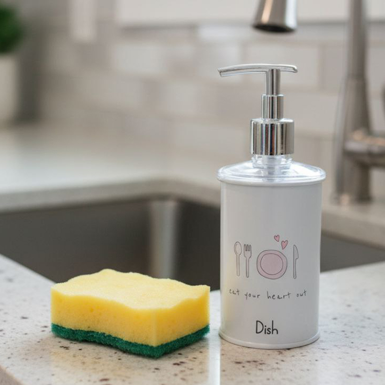 مخزن مایع ظرفشویی مدل P-2014 مجموعه 2 عددی به همراه استند