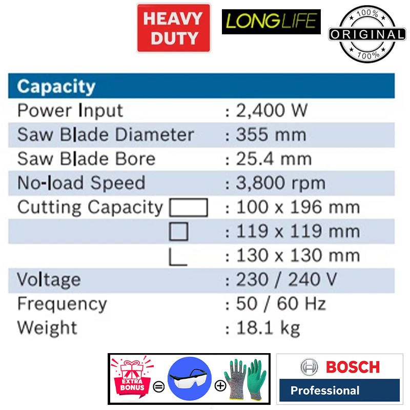 اره پروفیل بر بوش مدل GCO 14-24 J - 2400W