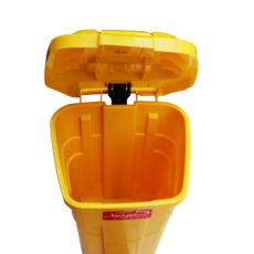 سطل زباله پدالی ناصر پلاستیک مدل YPZ-4800 گنجایش 91 لیتر