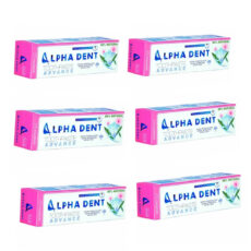 خمیر دندان آلفادنت مدل sensitive حجم 75 میلی لیتر بسته شش عددی