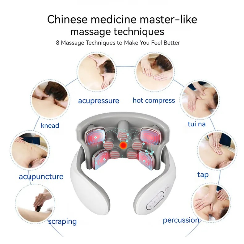 ماساژور گردن مدل Vibration ems heating 2024