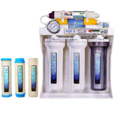 دستگاه تصفیه کننده آب آکوا مدل JW-08 به همراه فیلتر تصفیه آب آکوا کد َAQUA-3s مجموعه 3 عددی