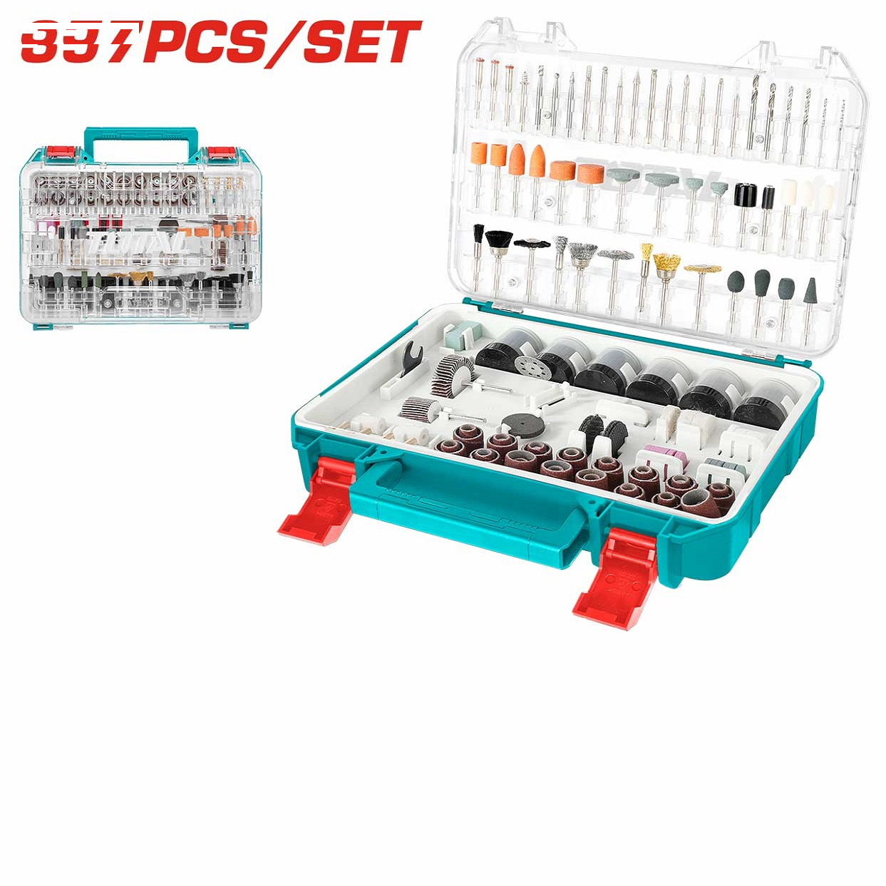 سری فرز انگشتی توتال مدل TACSD13571 مجموعه 357 عددی