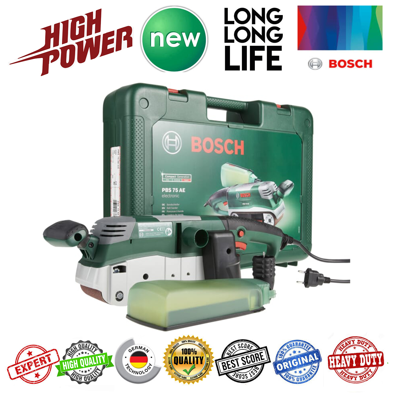 سنباده زن تانکی بوش مدل  PBS 75 AE Set Expert