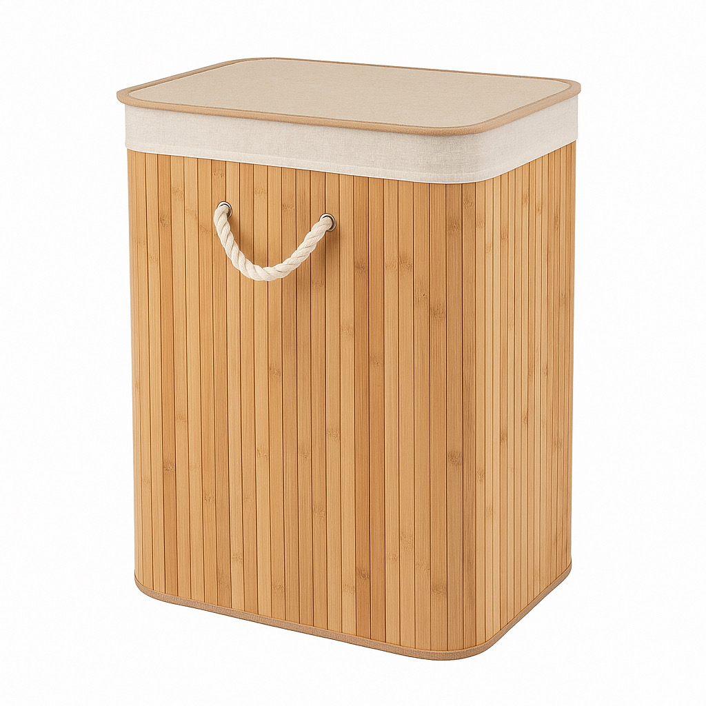 سبد رخت چرک مدل تاشو مربعی