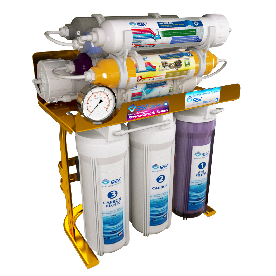 دستگاه تصفیه آب اس اس وی مدل MaxGold 2W X1050 به همراه شیر تصفیه آب