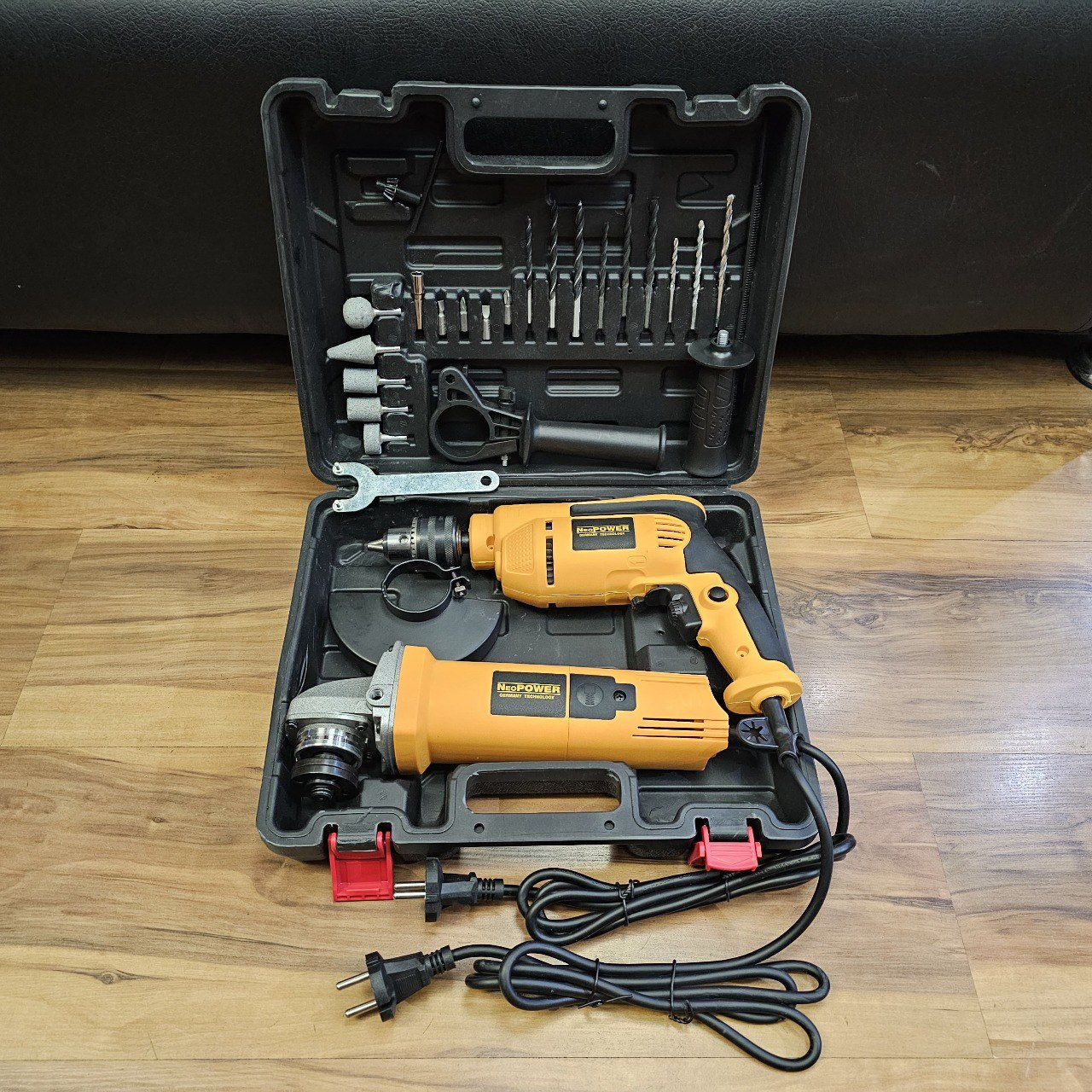 مینی فرز و دریل نئوپاور مدل 2PCS مجموعه 24 عددی