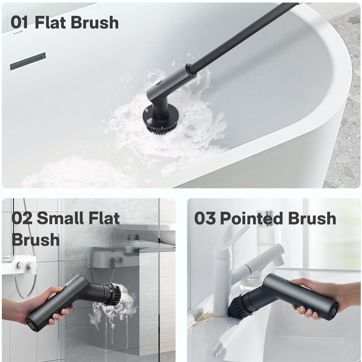 فرچه هوتو مدل  چرخشی چند منظوره شارژی HOTO QWQJS001