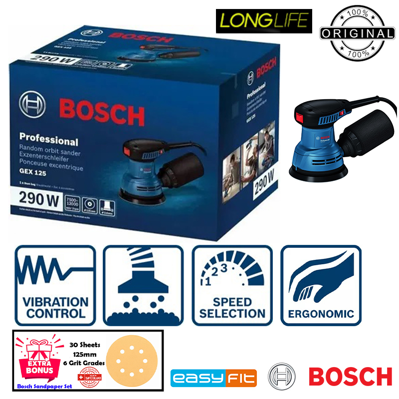 دستگاه سنبادهزن بوش مدل GEX 125 Professional