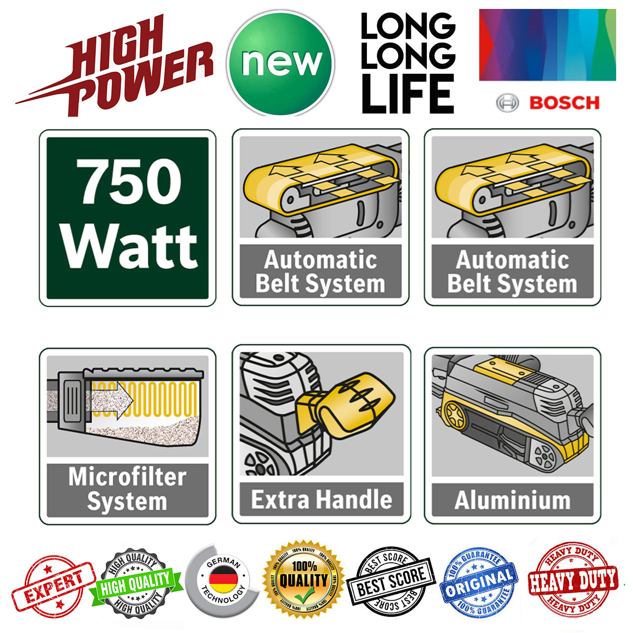 سنباده زن تانکی بوش مدل  PBS 75 AE Set Expert