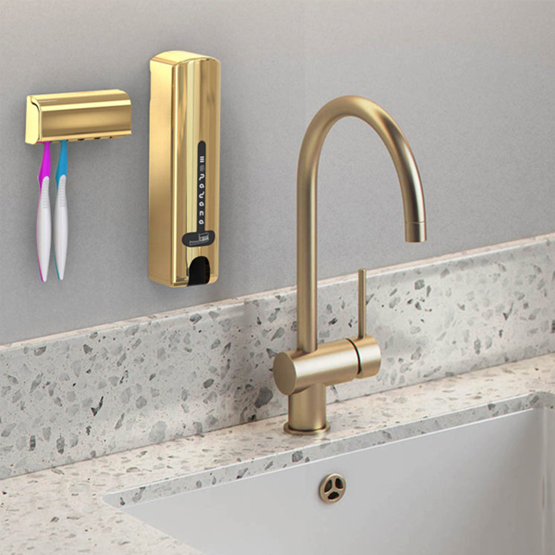 جا مسواکی و دستگاه خمیردندان اتوماتیک اسپادانا کد 01