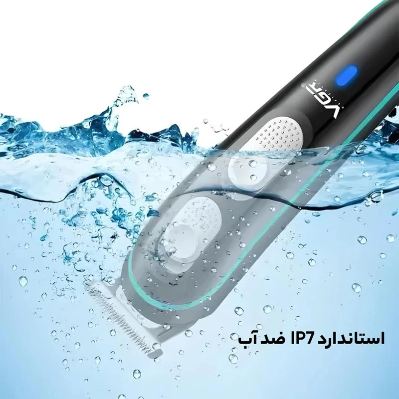 ماشین اصلاح موی سر و صورت شارژی وی جی ار مدل V-055(Gold)