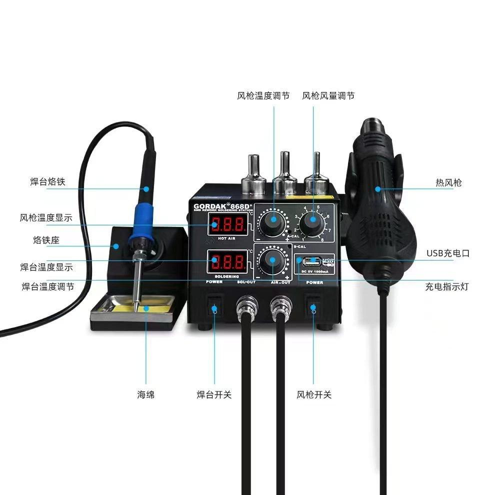 هیتر و هویه گرداک مدل 868D