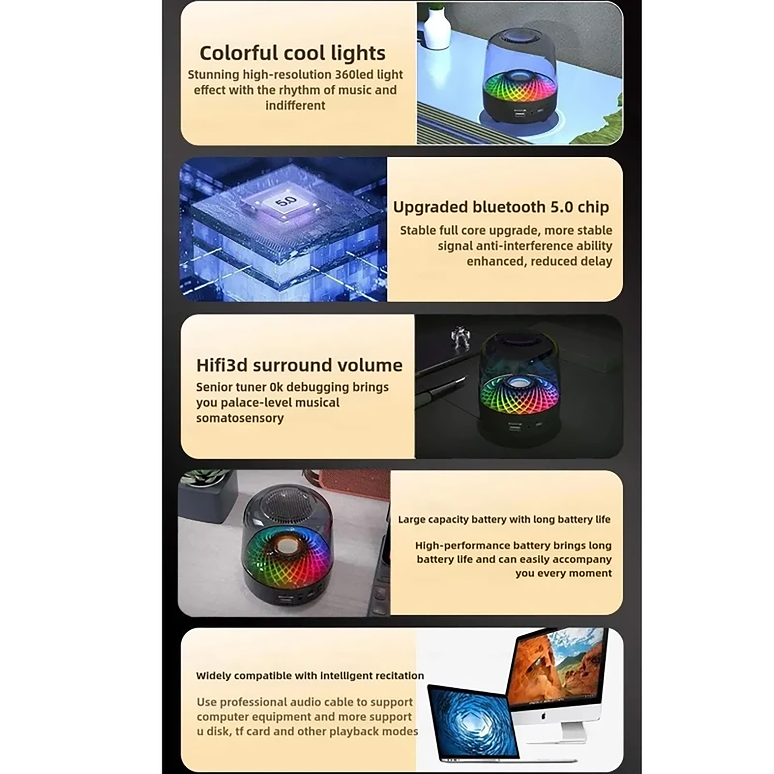 اسپیکر بلوتوثی مدل GLAZE - 4