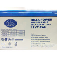 باتری سیلد اسید 12 ولت 7.2 آمپر ساعت ایبیزا مدل KSRE-12V-7.2A