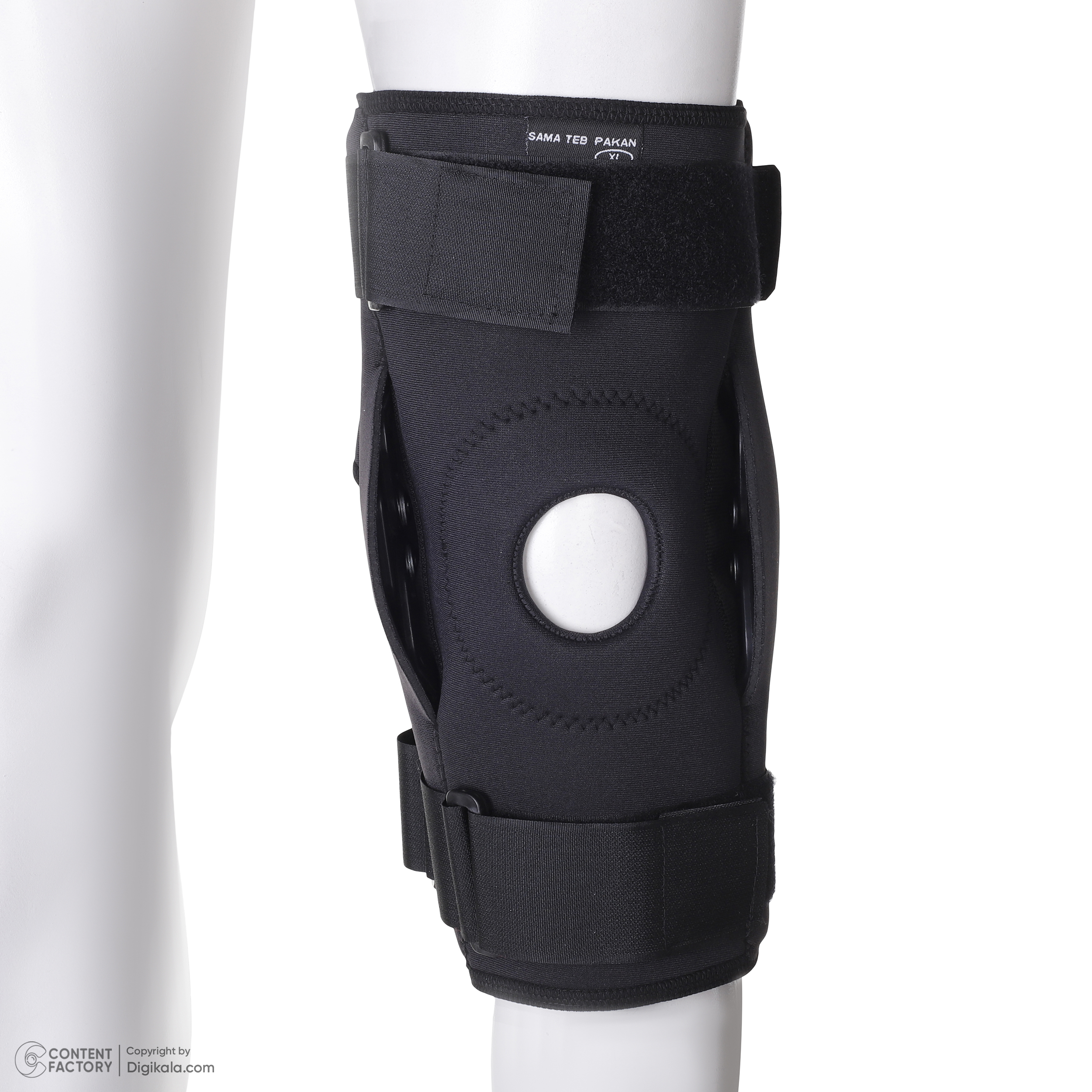 زانوبند طبی سما طب پاکان مدل مفصلدار قابل تنظیم کد 5017