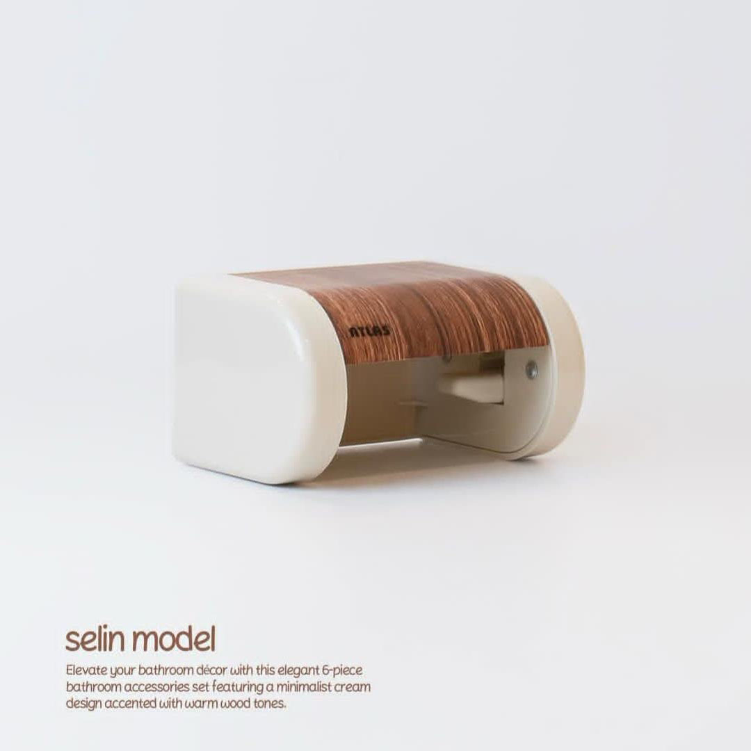 ست سرویس بهداشتی 6 تکه اطلس مدل سلین