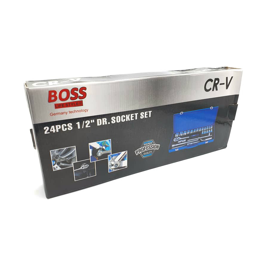 آچار بکس باس مدل BOS24PC مجموعه 24 عددی