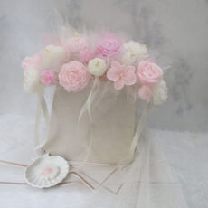 شمع دستساز مدل گل جاودان ملودی کد 1004