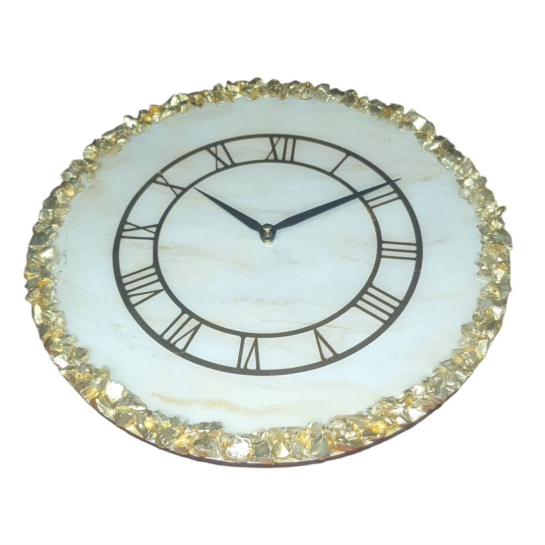 ساعت دیواری رزینی مدل کریستال