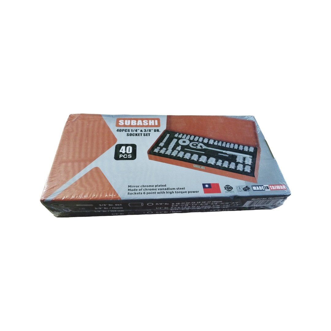 آچار بکس  جغجغه ای سوباشی مدل 10-47-SUB 40 مجموعه 40 عددی