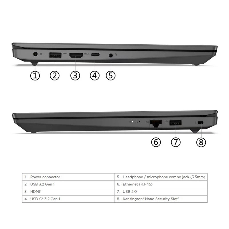 لپ تاپ 15.6 اینچی لنوو مدل V15 G4 IRU-i3 1315U-24GB DDR4-512SSD-TN - کاستوم شده