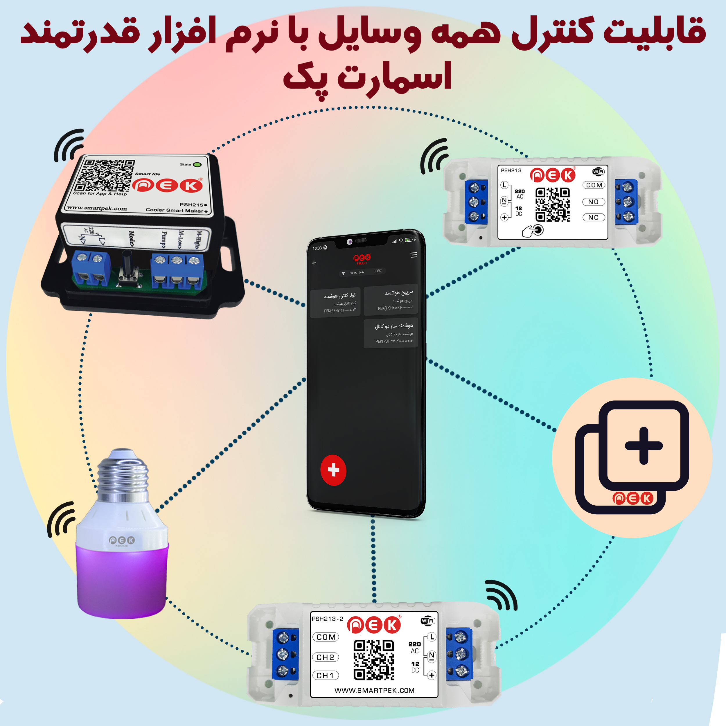 رله سوئیچ هوشمند پِک مدل تک کانال