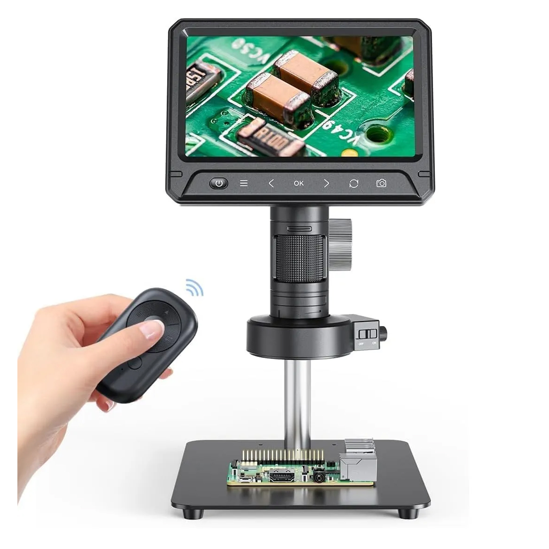 میکروسکوپ دیجیتال مدل 1200X HD 12MP به همراه ریموت کنترل